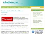 Olivia Hilton from Jumbuck in Interview with inbabble.com