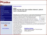 2008 wird das Jahr des mobilen Internet - jedoch nicht in Deutschland?