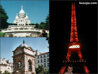 Atractions in Paris (France) in 2000.