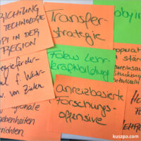 Karten vom Workshop "Strategieentwicklung an Hochschulen"