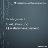 Bild zum Vertiefungsmodul 1 Evaluation und Qualitätsmanagement